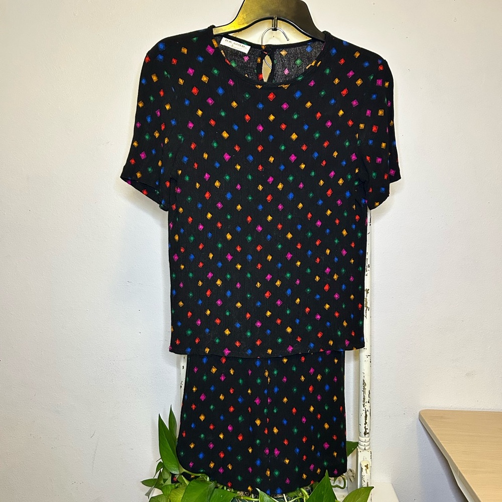 💜4for$20💜 Vintage Colorful Geometric Patterned Top and Skirt Set